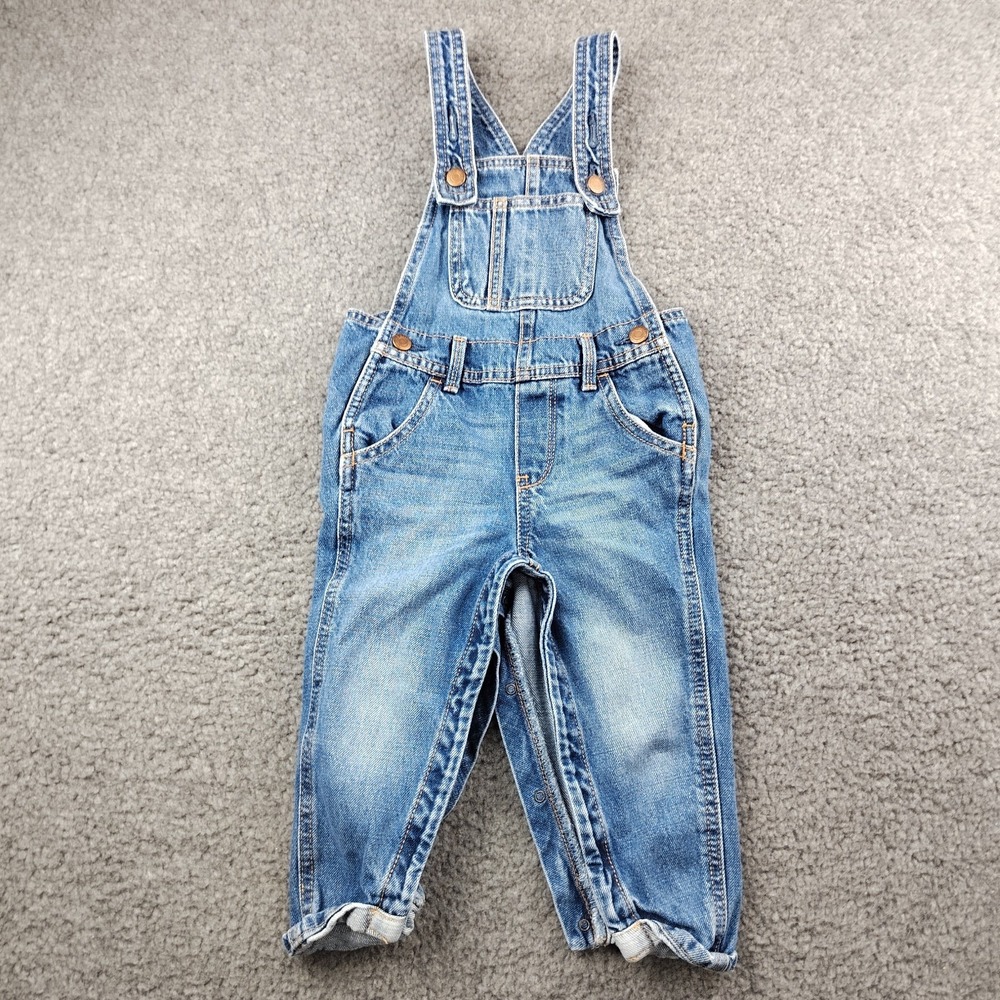 Old Navy Denim Bib Overalls Size 2T‎ Baby Blue Cotton